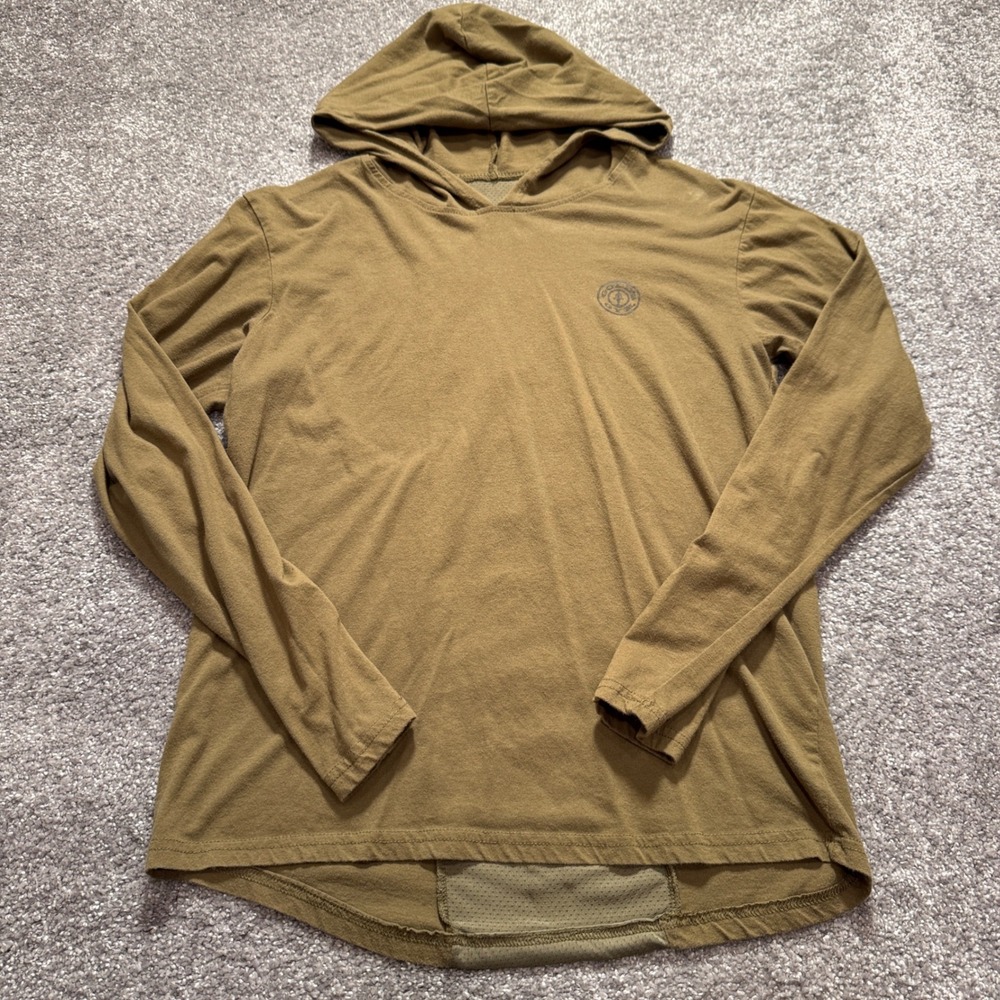 Golds Gym Hoodie Men Medium Olive Green Cotton Training Hoodie Sweater Shirt Y2K